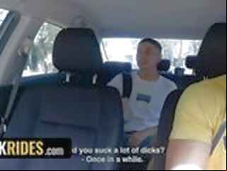 hunk Hunk Taxi Driver Fer Froma Breeds Cute Latino Uriel Simon In The Middle Of A Park - Dick Rides taxi